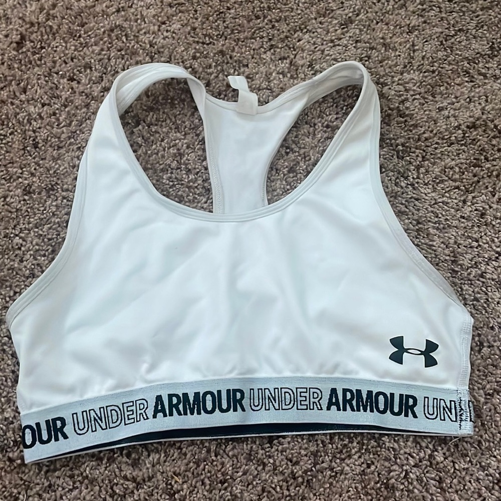 YXL Under Armour Crossed Sports Bra